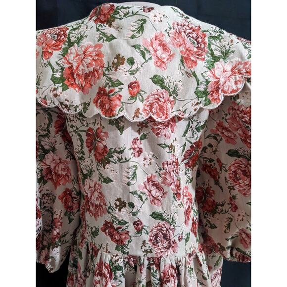 ASOS Floral Maxi Dress - Pink and Cream - Picture 5 of 8